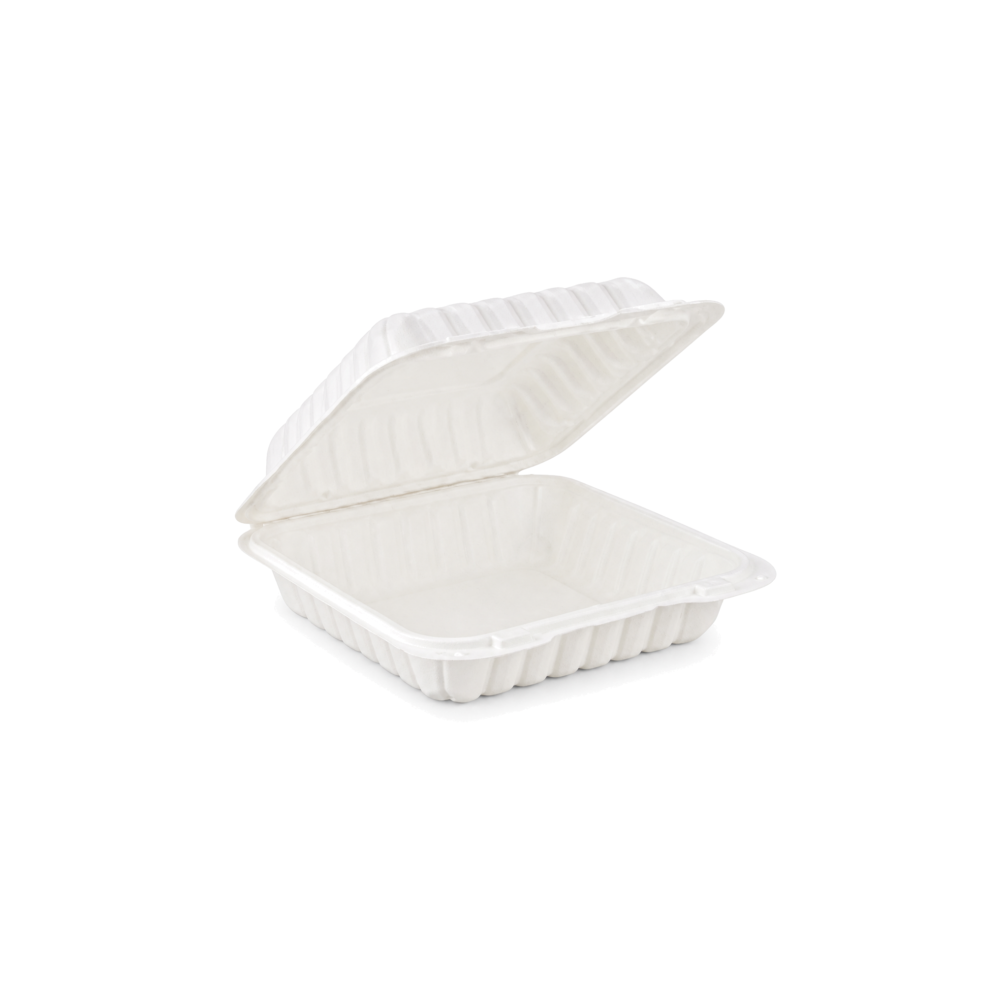 8 in 1-compartment hinged container