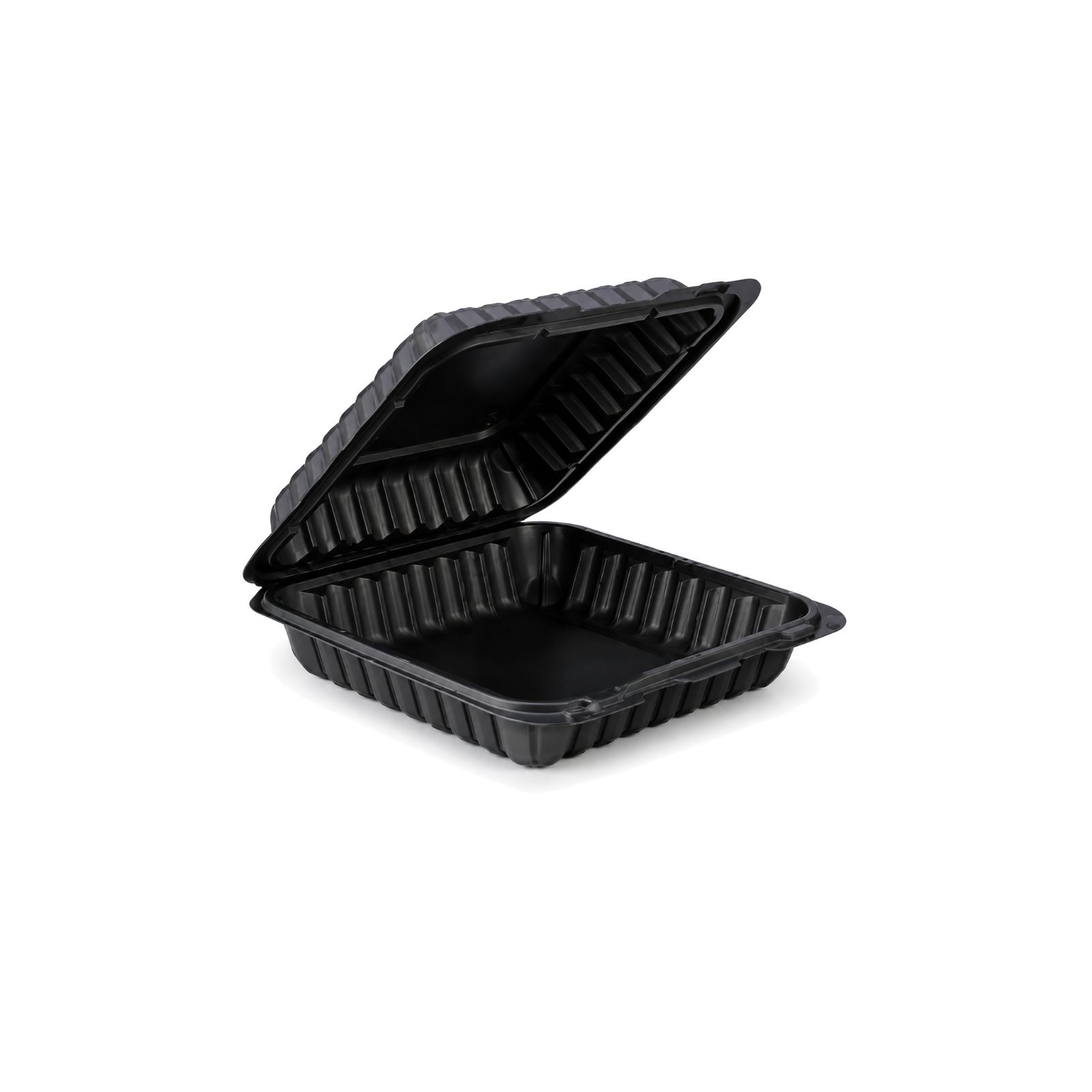 8 in 1-compartment hinged container
