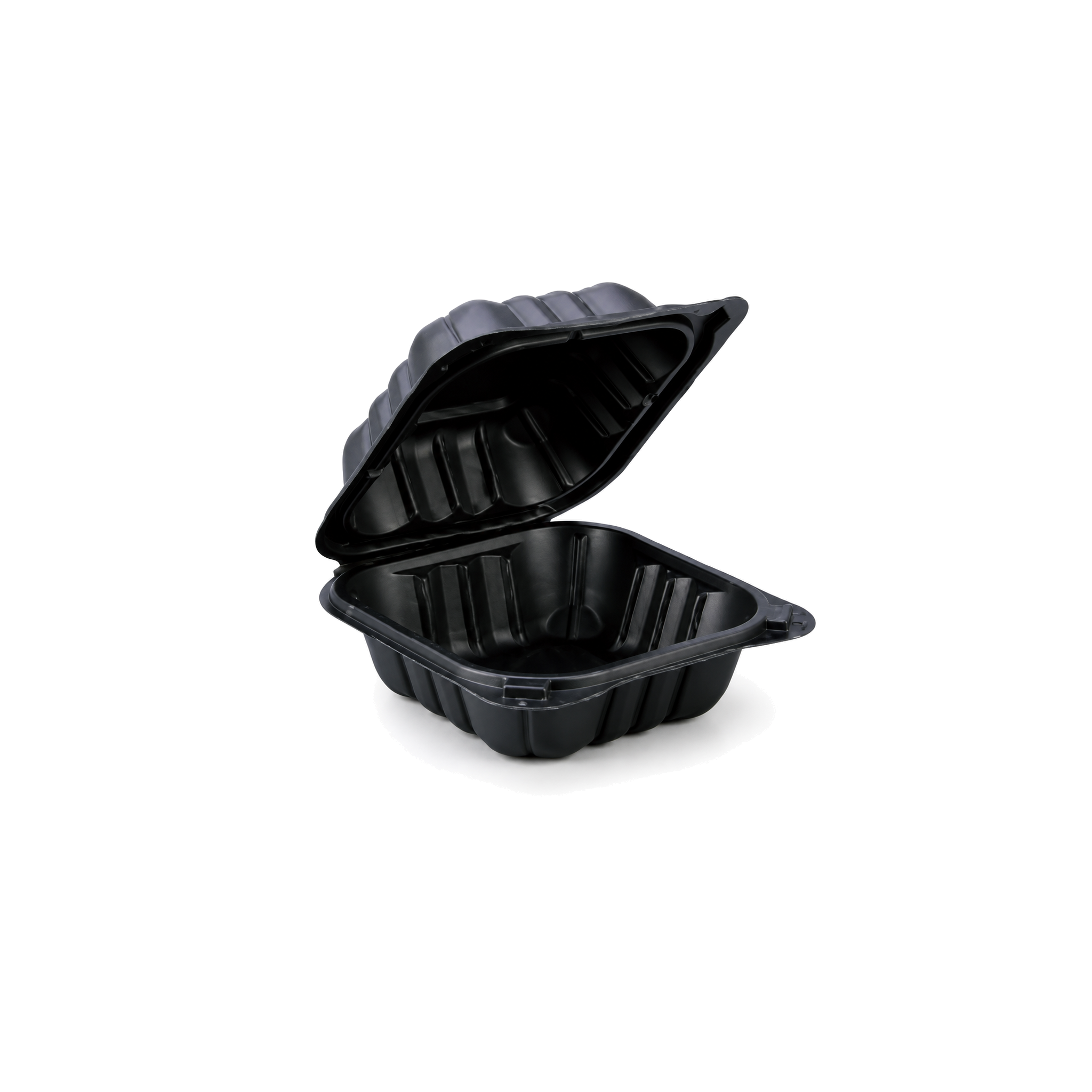 6 in 1-compartment hinged container